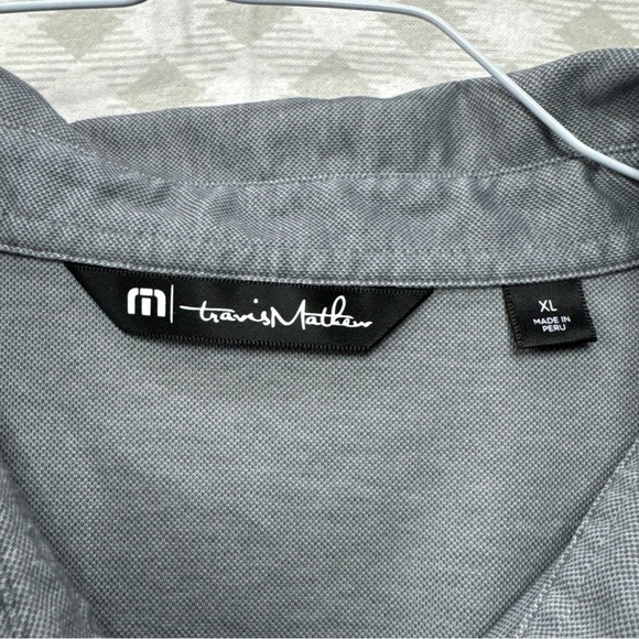 Travis Matthew Shirt Mens Extra Large Gray Polo Pullover Golf Sports Casual - Picture 3 of 9